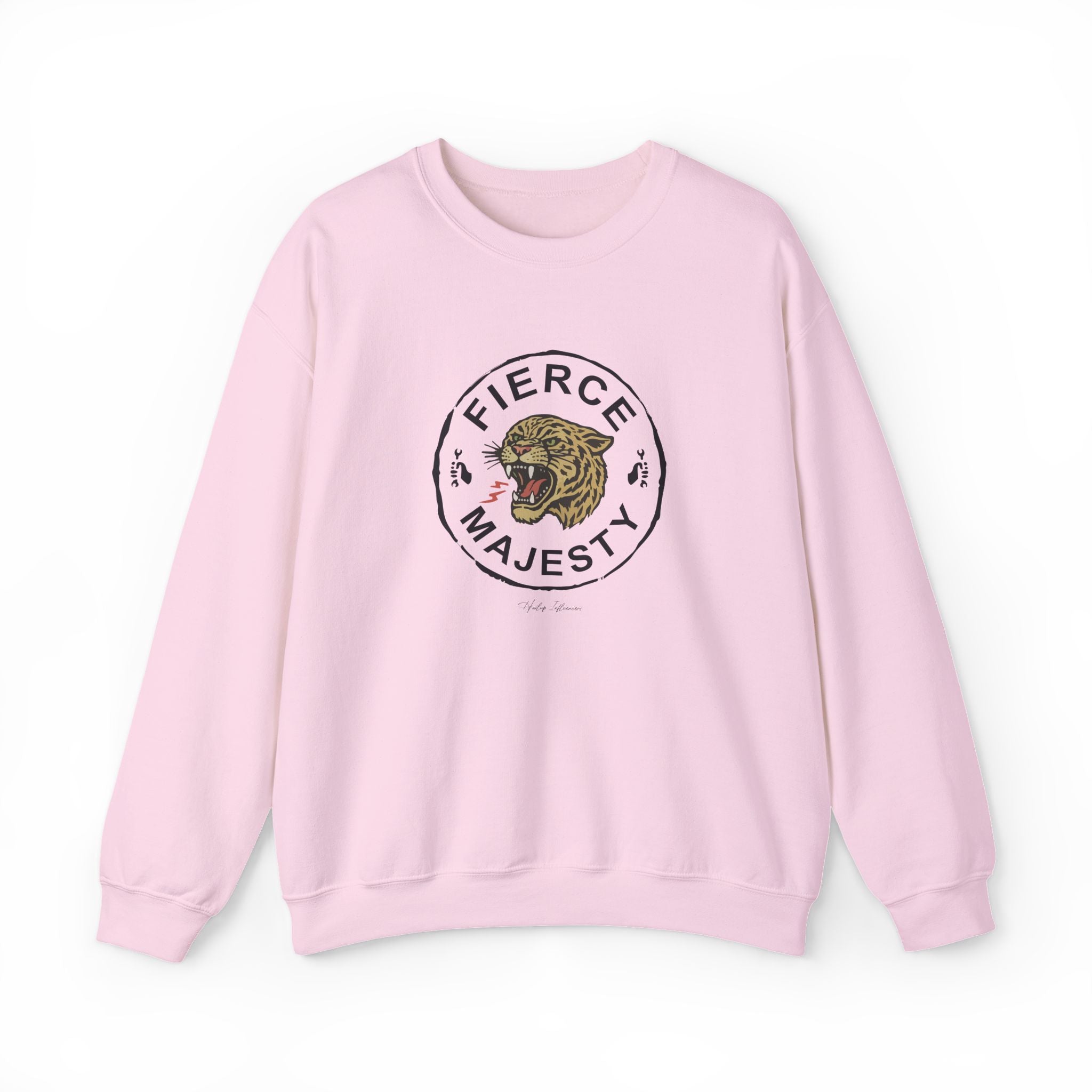 Crewneck Sweatshirt — Fierce Majesty Tiger Graphic