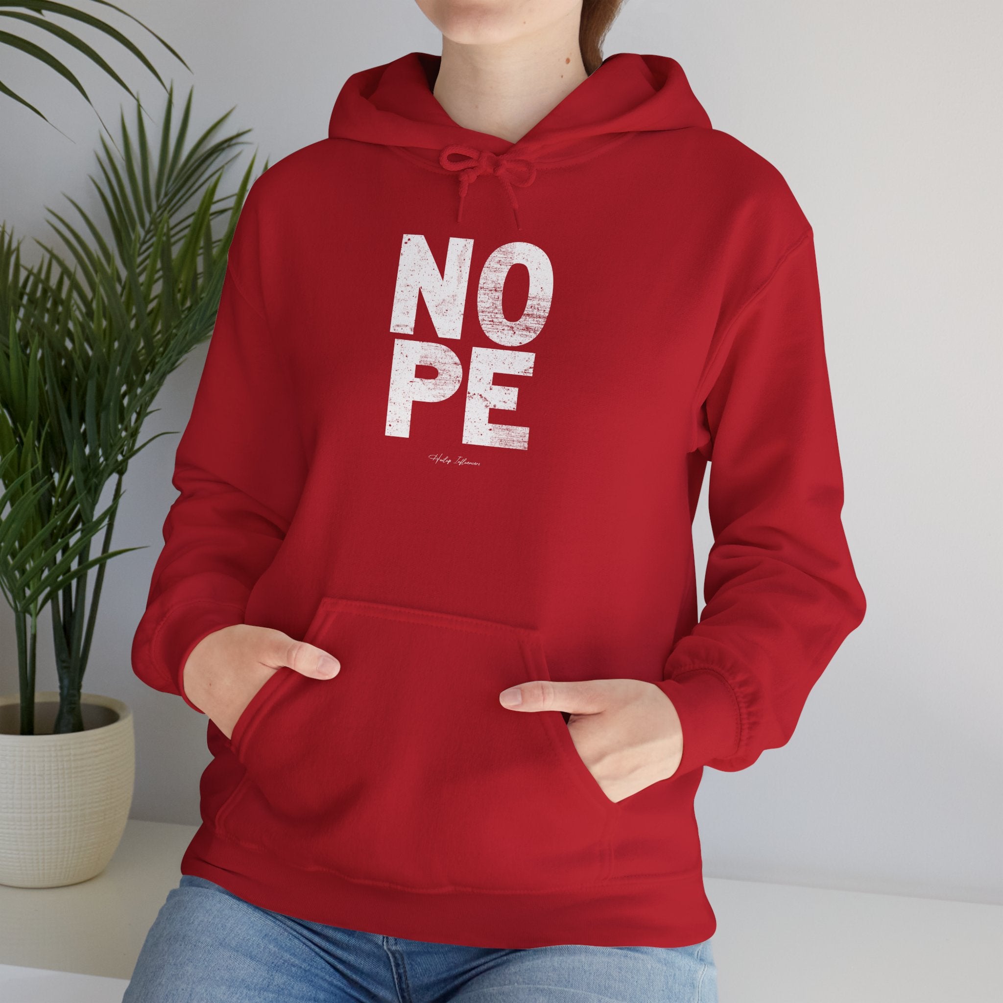 NOPE Unisex Cotton-Poly Hoodie