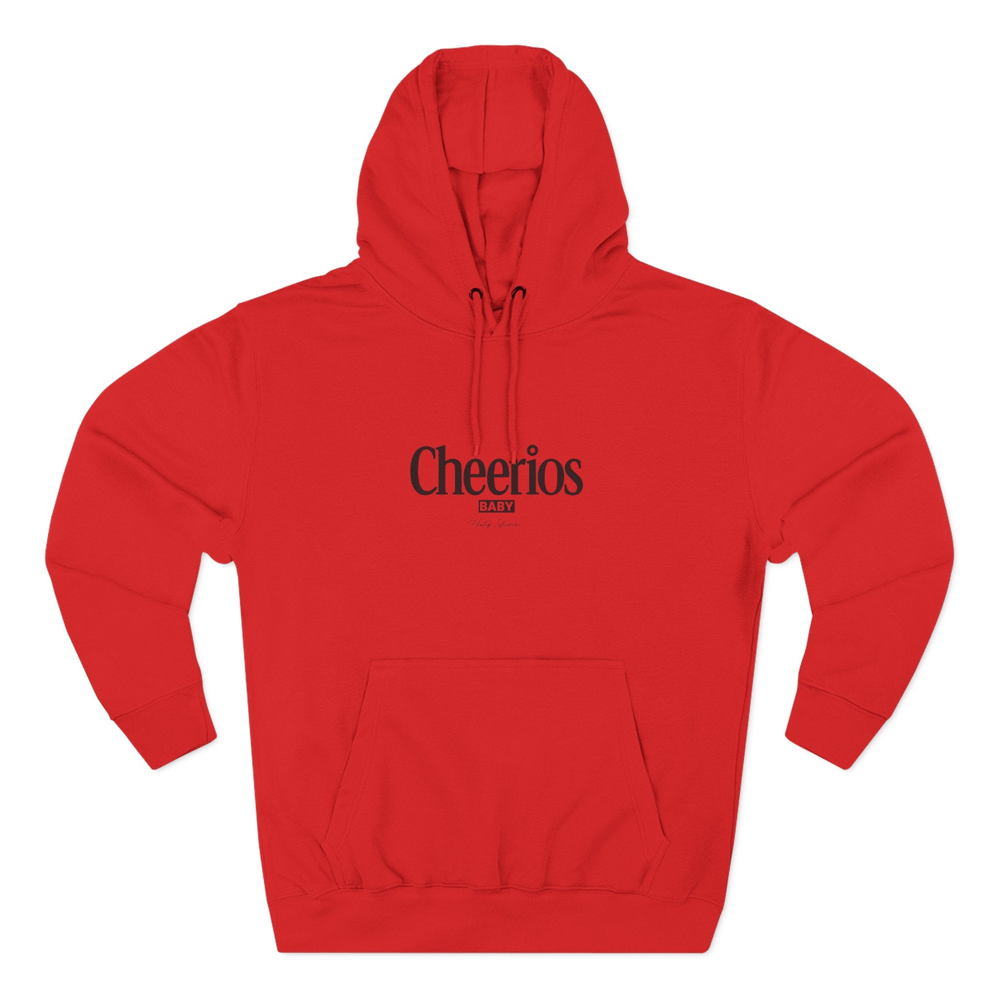 Cheerios BABY Logo Fleece Hoodie — Minimal Retro Cereal Brand Pullover