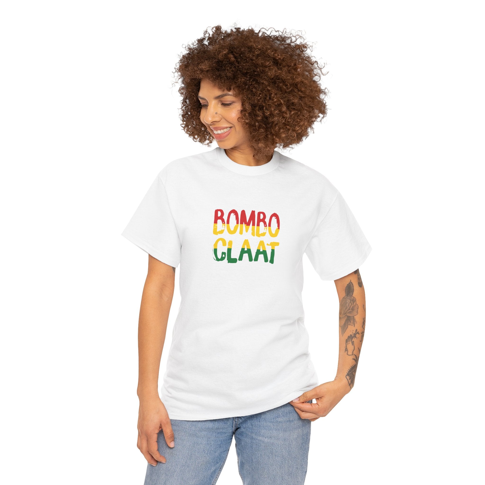 Meet the “BOMBO CLAAT Unisex Heavy Cotton Tee