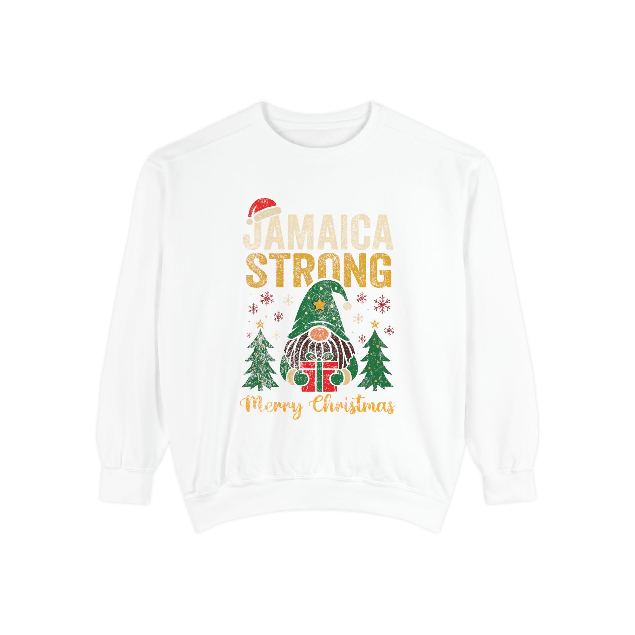 Jamaica Strong Christmas Sweatshirt — Festive Reggae Holiday Crewneck