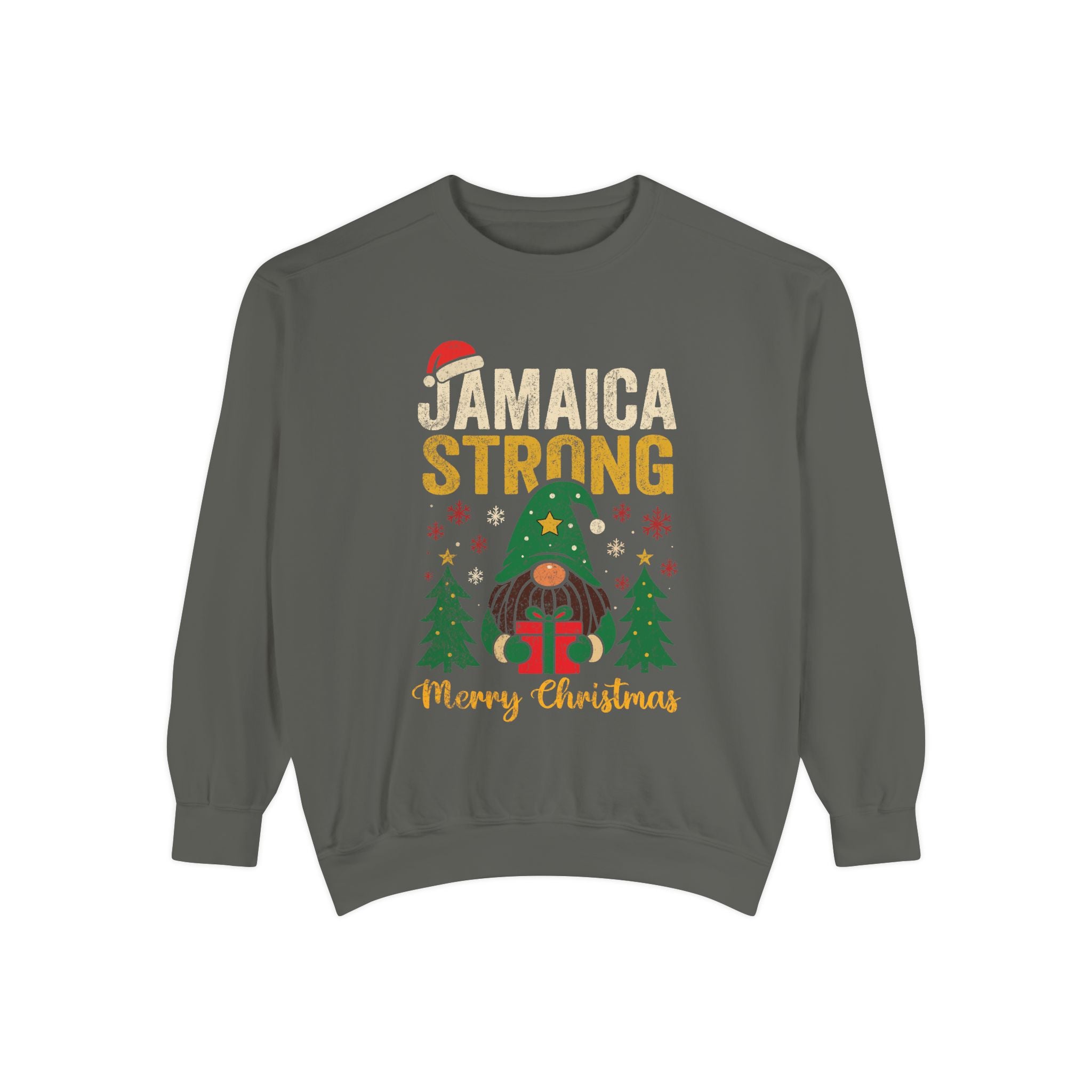 Jamaica Strong Christmas Sweatshirt — Festive Reggae Holiday Crewneck