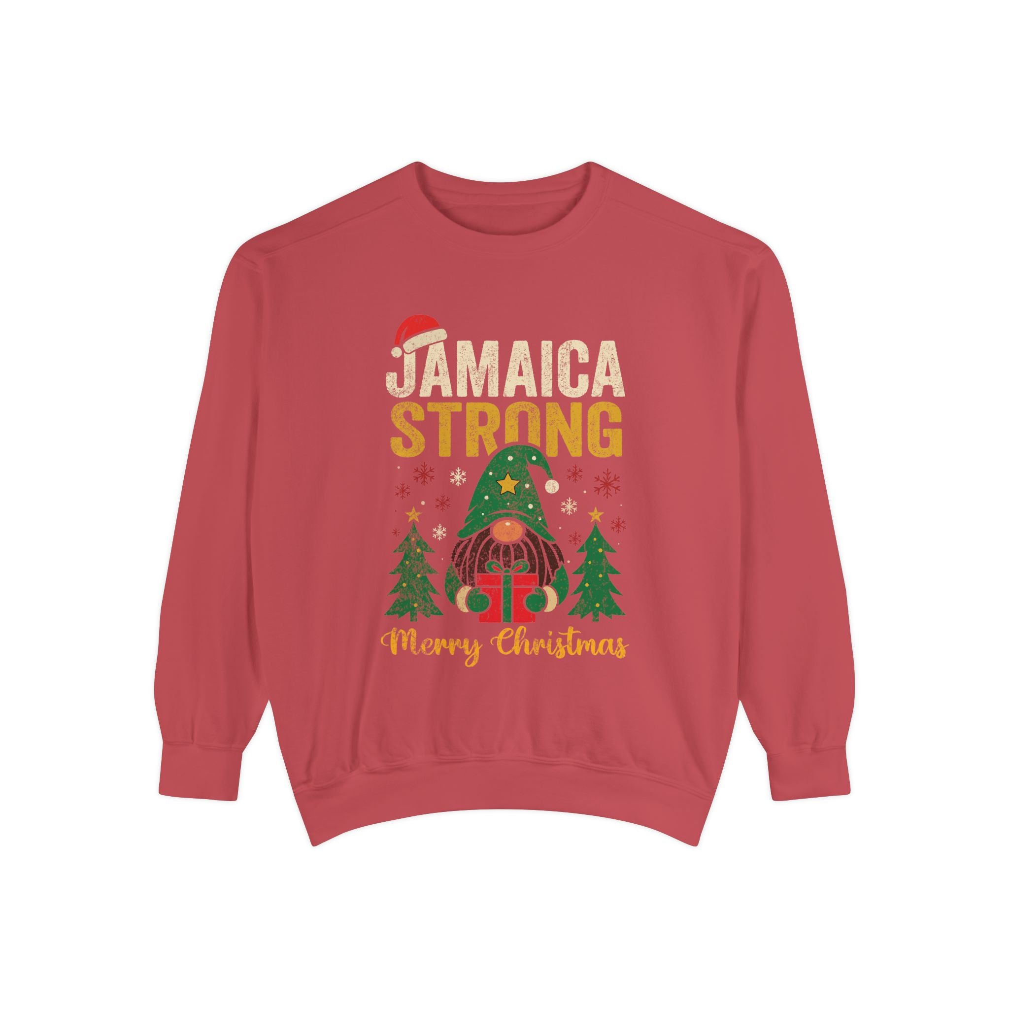 Jamaica Strong Christmas Sweatshirt — Festive Reggae Holiday Crewneck