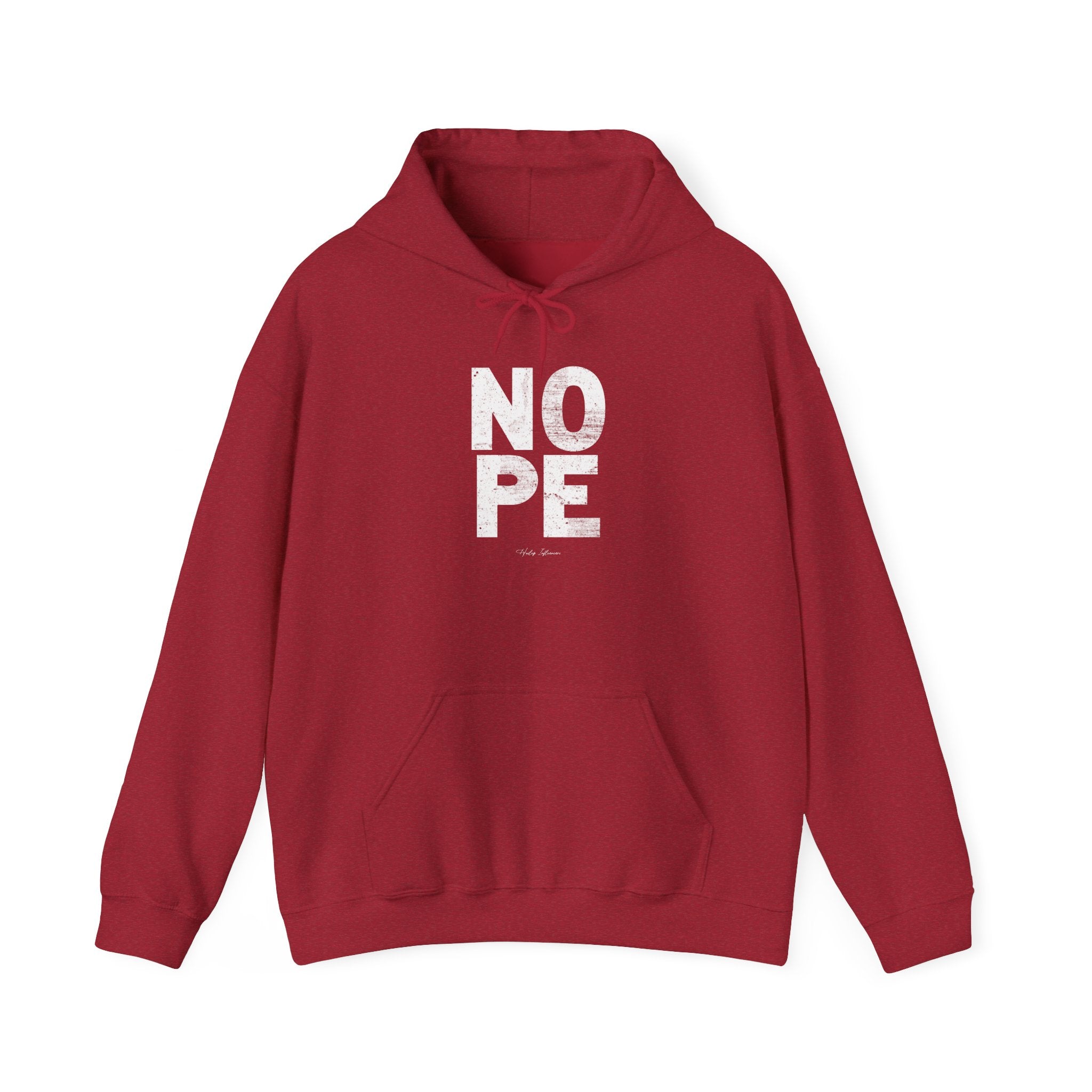 NOPE Unisex Cotton-Poly Hoodie