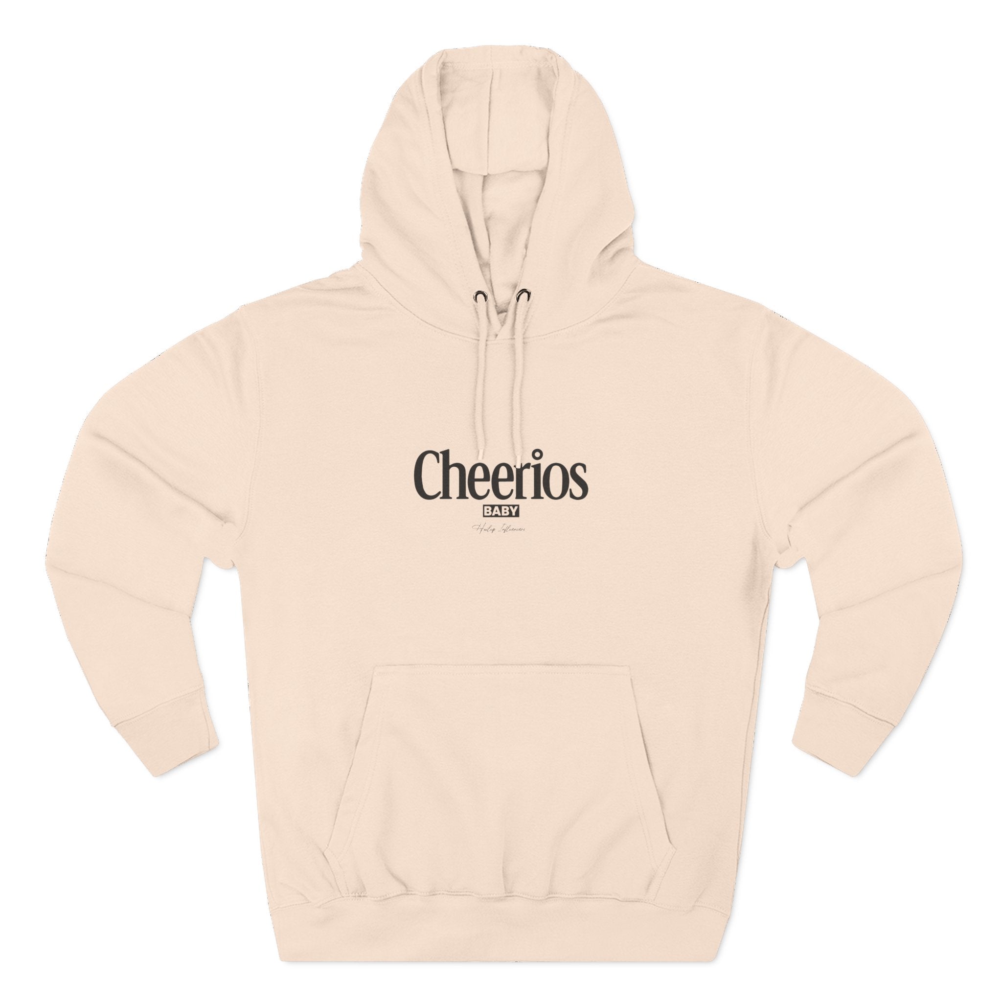 Cheerios BABY Logo Fleece Hoodie — Minimal Retro Cereal Brand Pullover